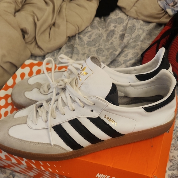 adidas Other - Adidas Samba White and Black Shoes